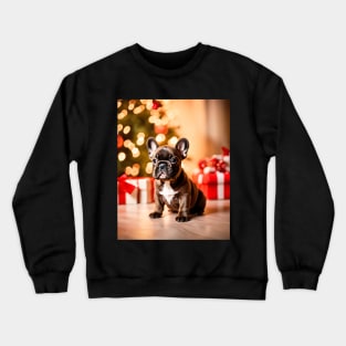 French Bulldog Puppy's First Christmas Crewneck Sweatshirt